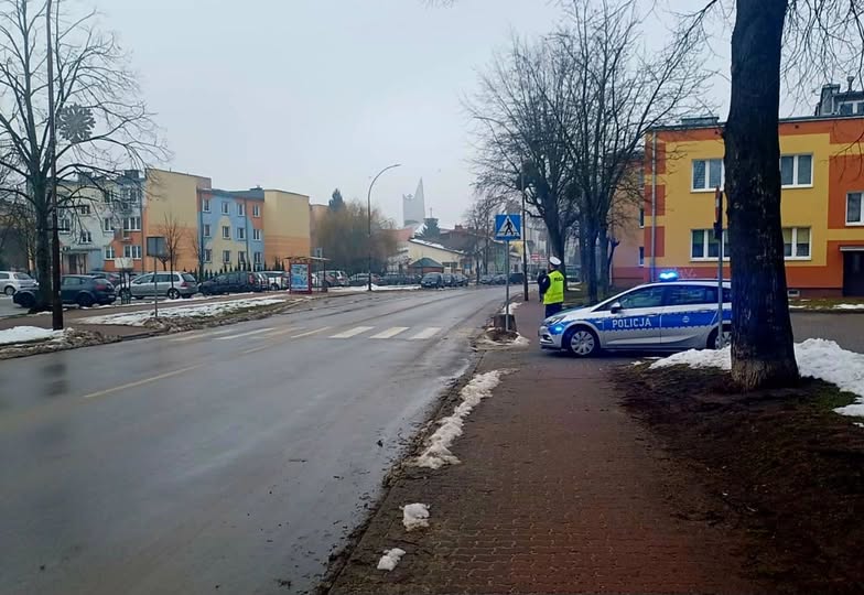 Zdjęcie kontroli patrolu ruchu drogowego