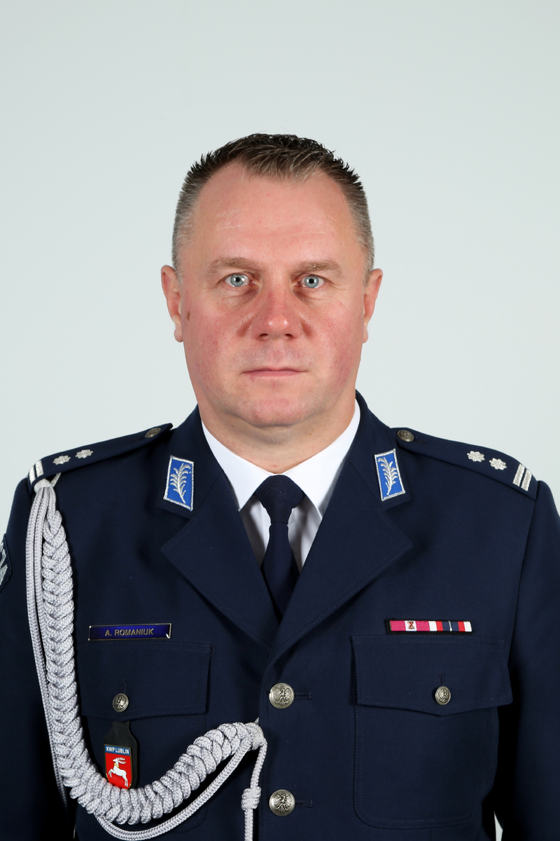 Komendant Powiatowy Policji w Kraśniku Arkadiusz Romaniuk