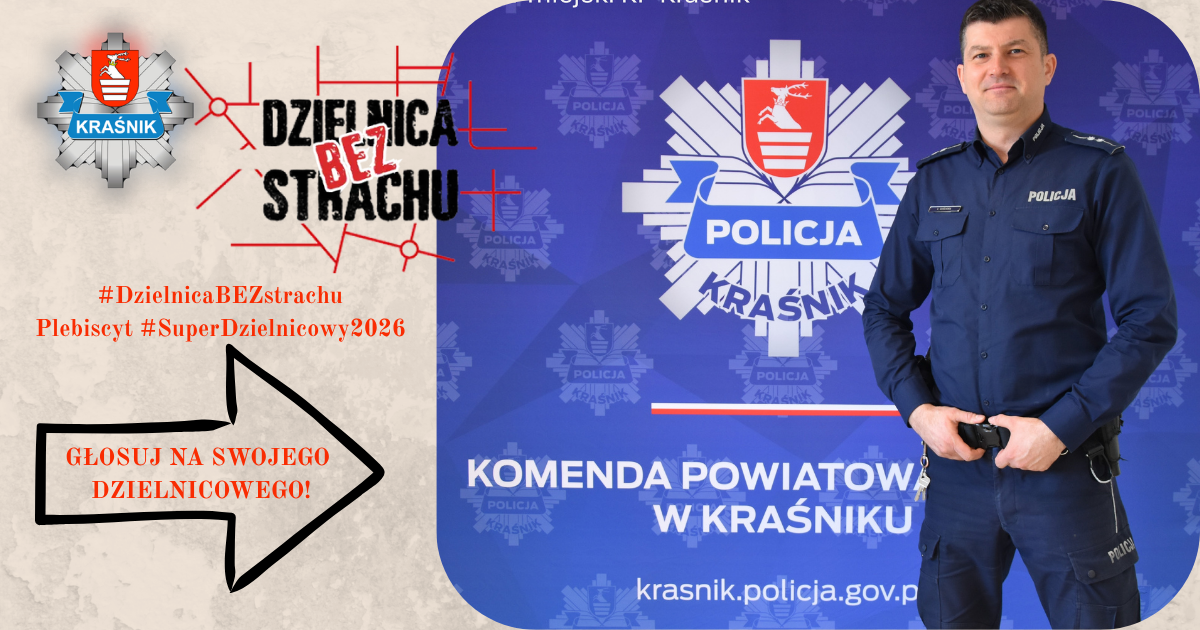 dzielnicowy Łukasz Guściora