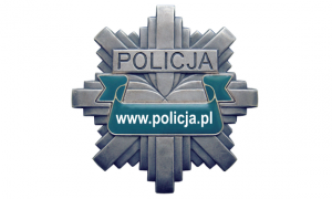 Zdjęcie przedstawia logo policji.