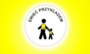 Zdjęcie przedstawia logo akcji świeć przykładem.