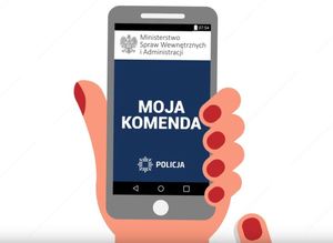 Logo grafiki Moja Komenda na telefonie 1