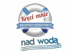 Logo akcji kręci mnie bezpieczeństwo nad wodą