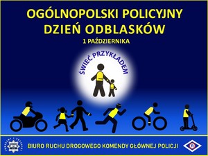 Plakat akcji dzień odblasków