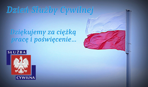 Infografika na dzień służby cywilnej z logiem