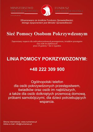 Ulotka z informacjami