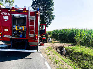 Zdjęcie przepustu betonowego i straży