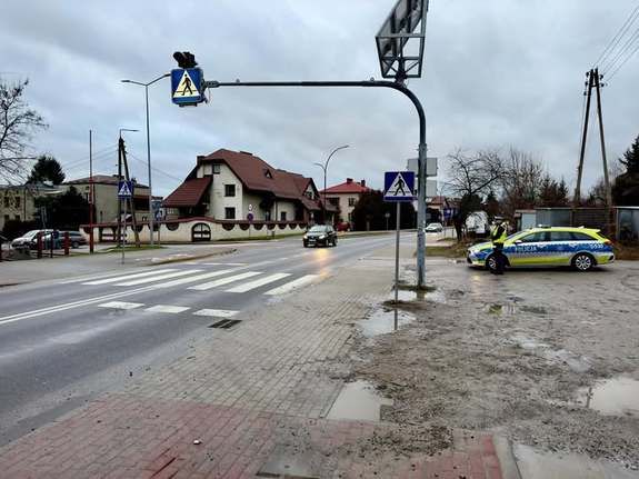 Zdjęcie policjanta podczas kontroli