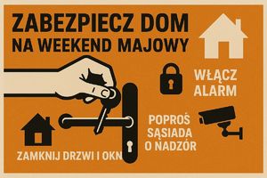 bezpieczna majówka plakat