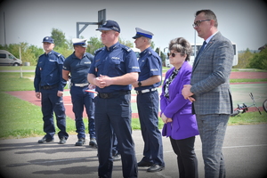 przemówienia Komendanta Powiatowego Policji w Kraśniku
