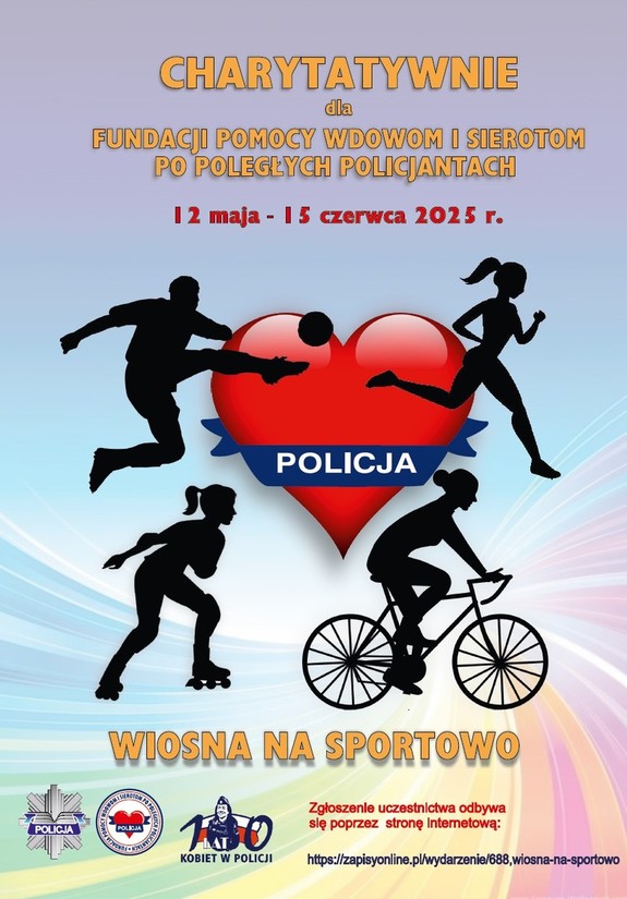 wiosna na sportowo-plakat