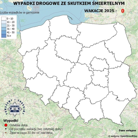 mapa wypadków drogowych