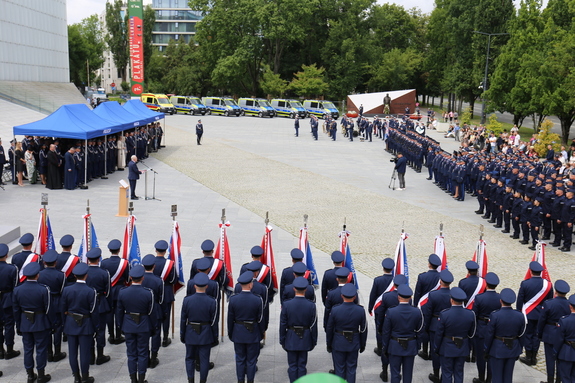 plac przy csk lublin podczas obchodów Swięta Policji