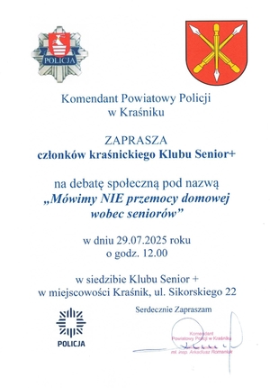 zaproszenie na debatę Kraśnik