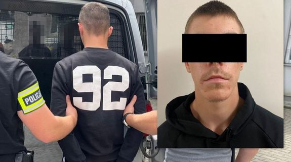 dwaj zatrzymani mężczyźni za dokonanie rozboju