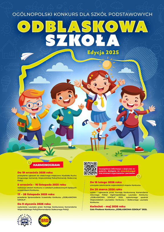 Plakat Odblaskowa Szkoła