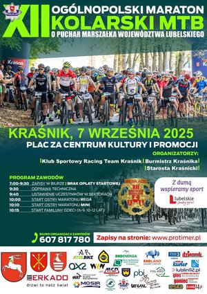 plakat ogólnopolskiego maratonu MTB