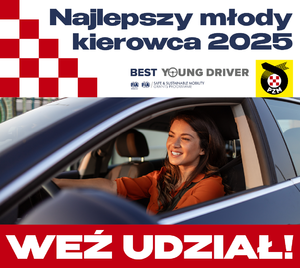 plakat akcji najlepszy młody kierowca