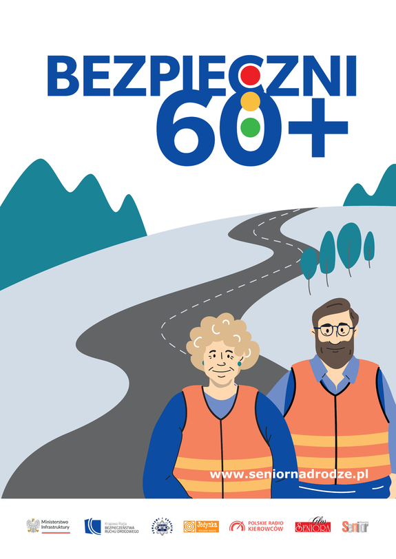 plakat akcji bezpieczny senior 60 plus