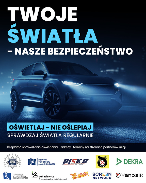 Plakat Twoje światła-Nasze bezpieczeństwo 2025