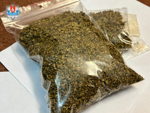 marihuana w woreczku foliowym z zapięciem strunowym