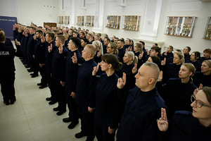 ślubowanie nowych funkcjonariuszy