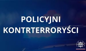 grafika na napisem policyjni kontrterroryści