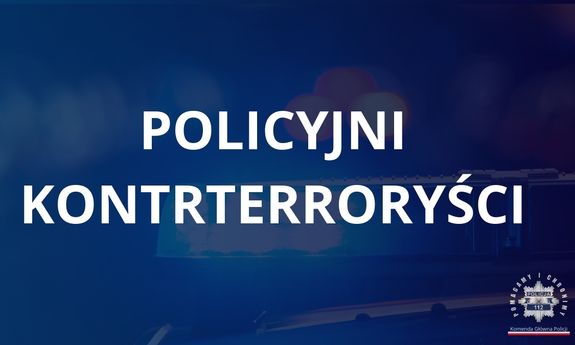 grafika na napisem policyjni kontrterroryści