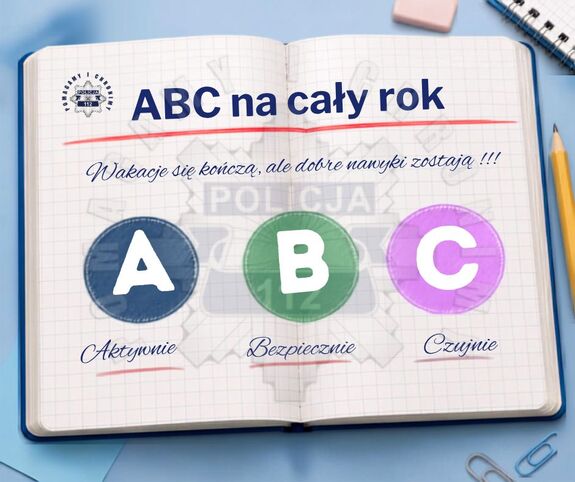 napis w zeszycie abc na cały rok