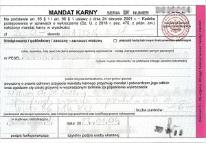 MANDAT Karny